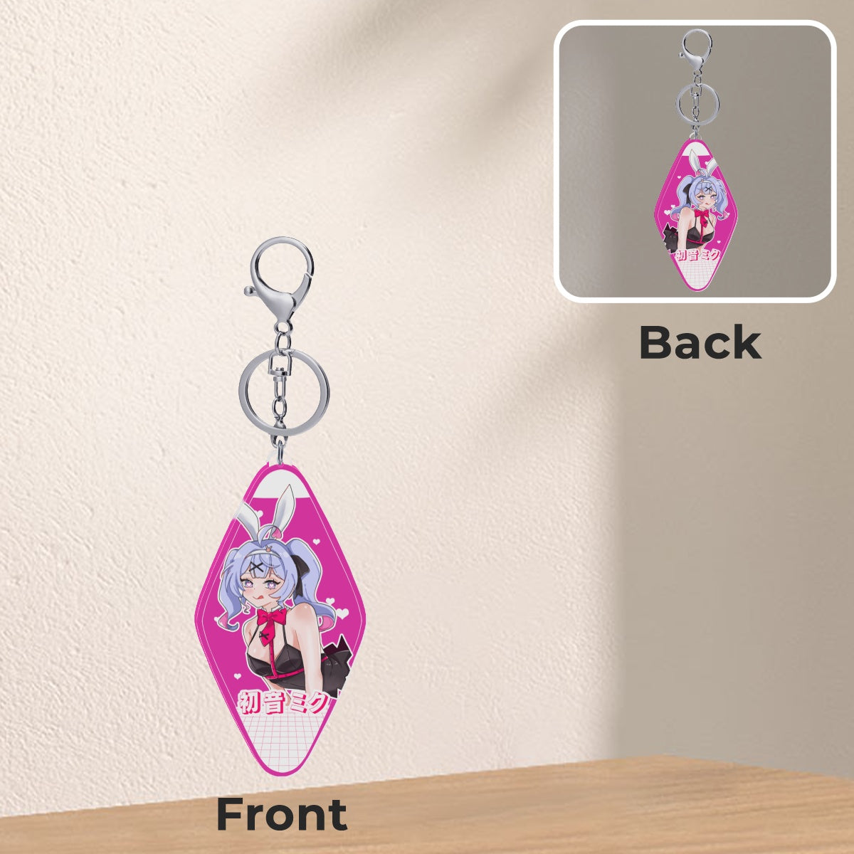 Vocaloid Hotel Keychains - Rabbit Hole Miku