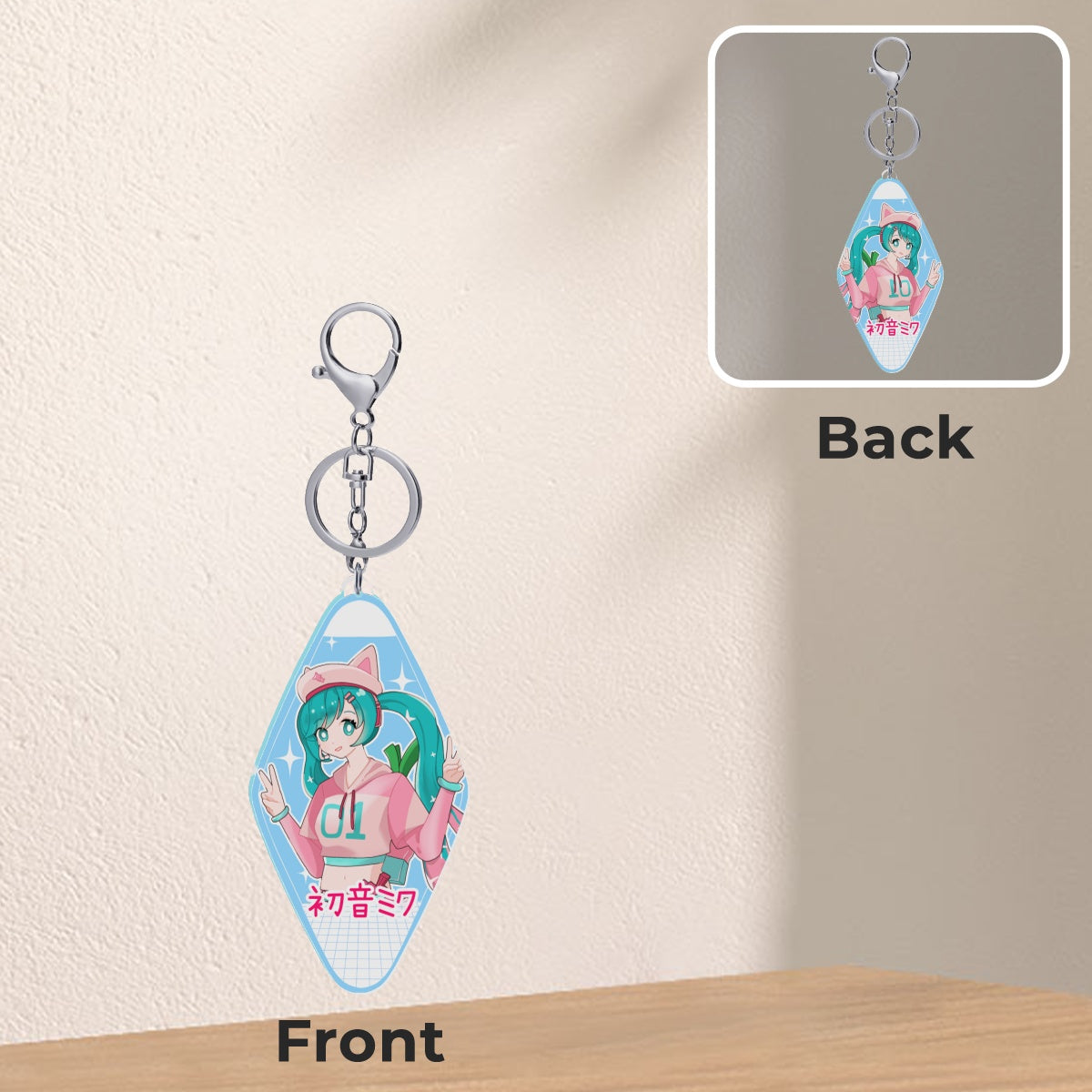 Vocaloid Hotel Keychains - Fortnite Miku