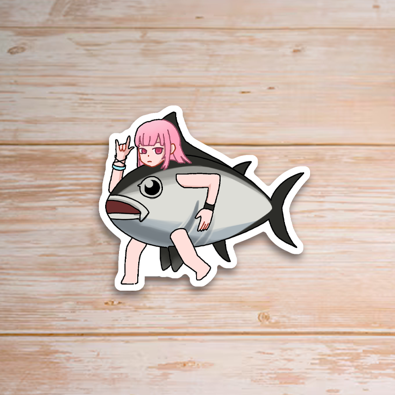 Fish Calliope Sticker