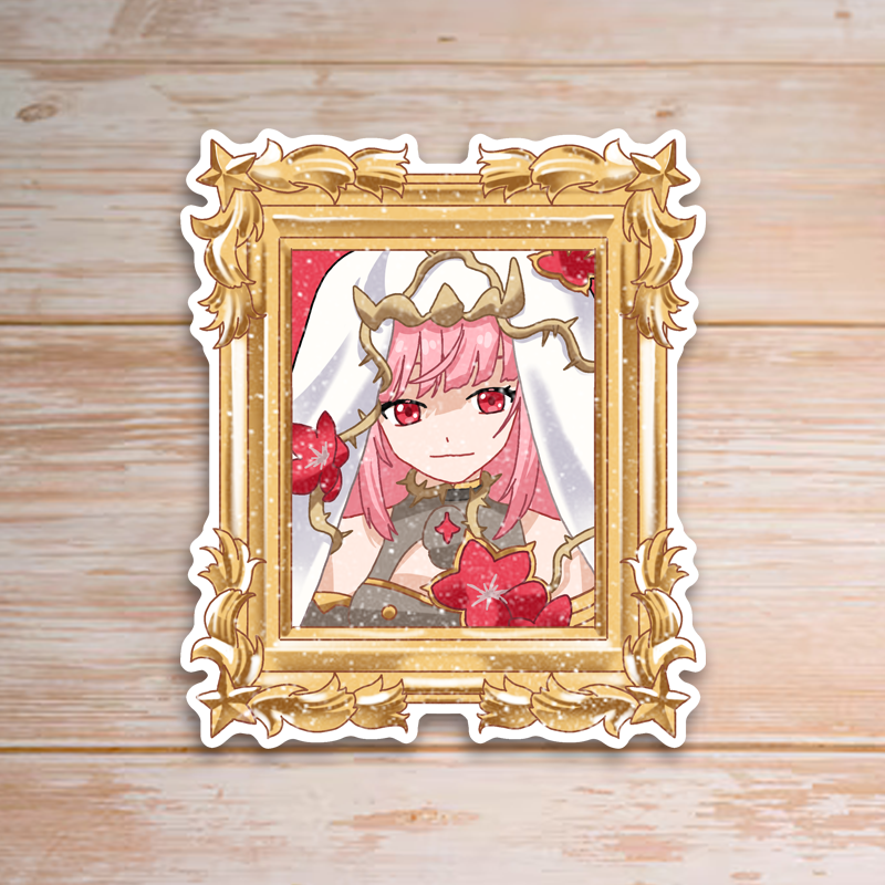 Glitter Calli Sticker