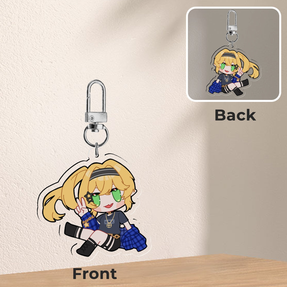 Vtuber Acrylic Charms - Dokibird (Casual)