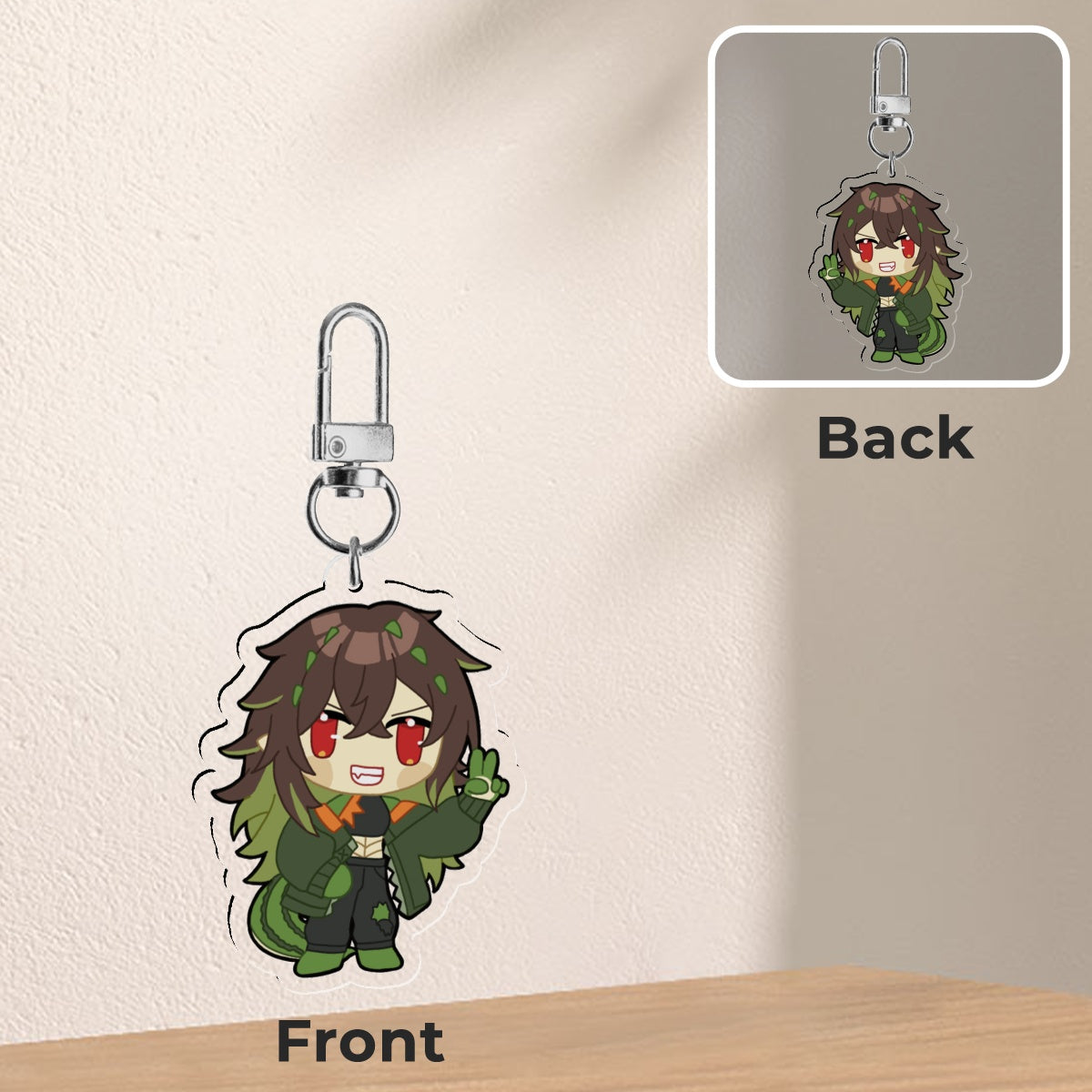 Vtuber Acrylic Charms - Kairyu Crocodile