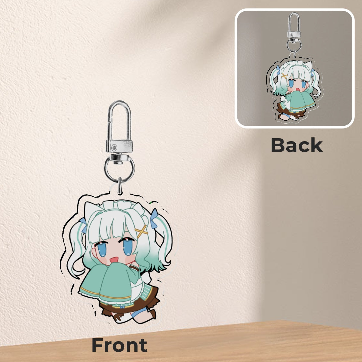Vtuber Phone Charms - Maid Mint