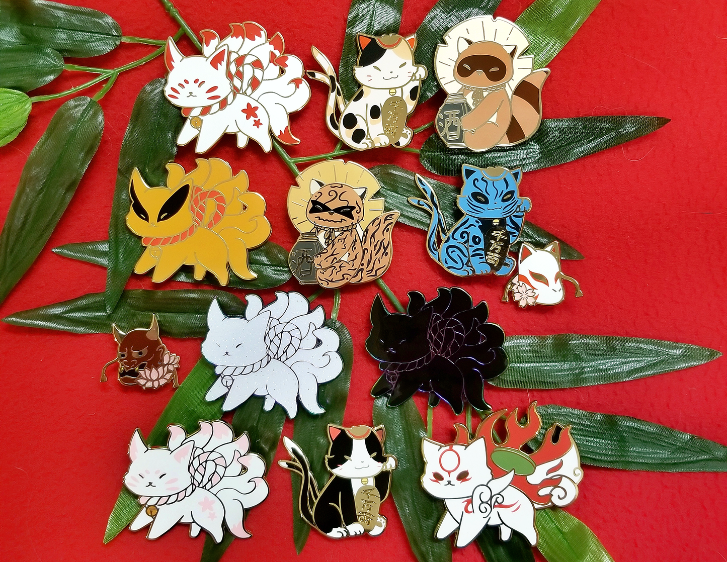 Mystical Creatures Enamel Pins - Tanuki