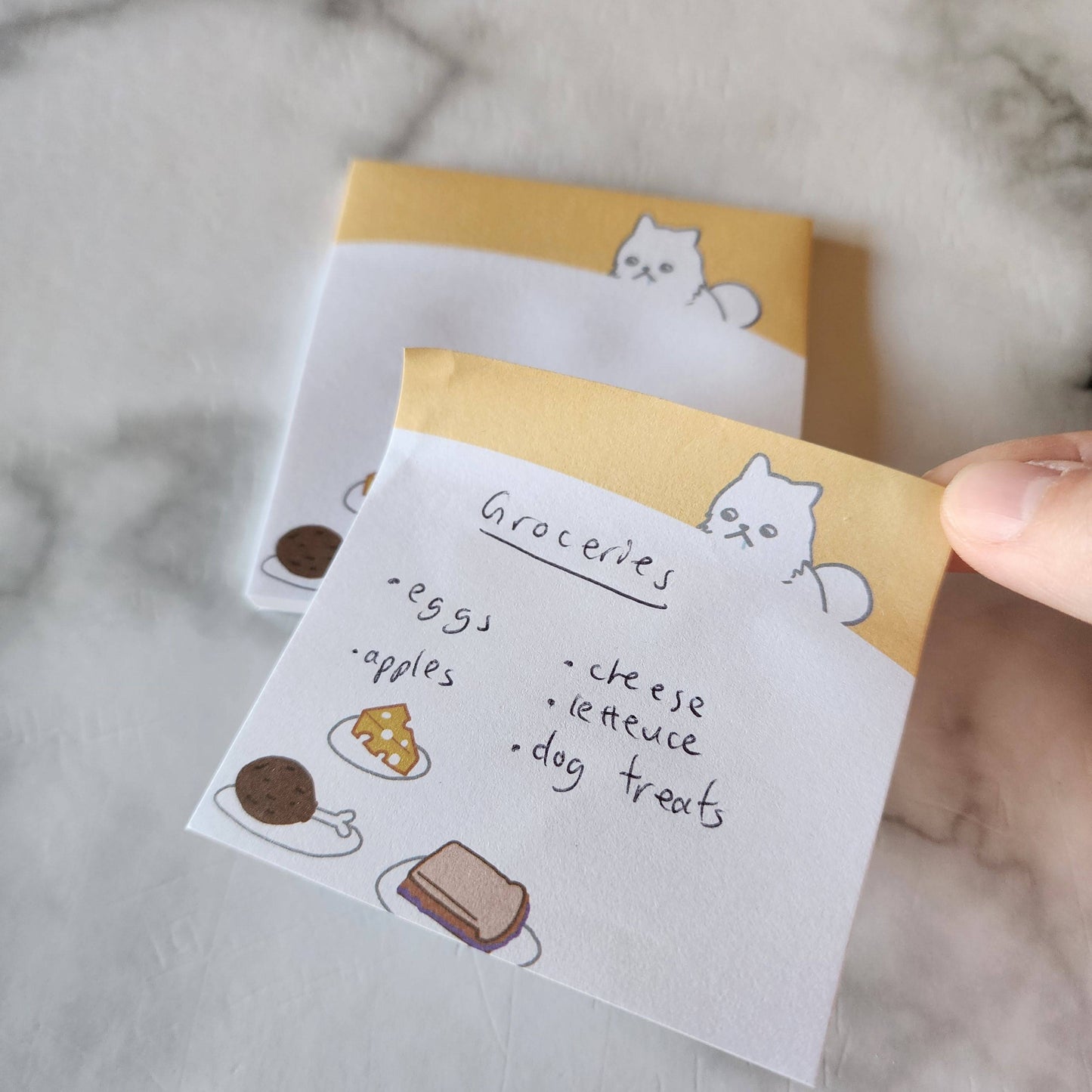 Dog & Dinner Sticky Note