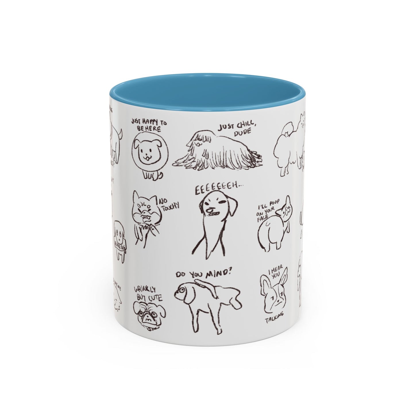 Accent Coffee Mug - Sassy Dogs