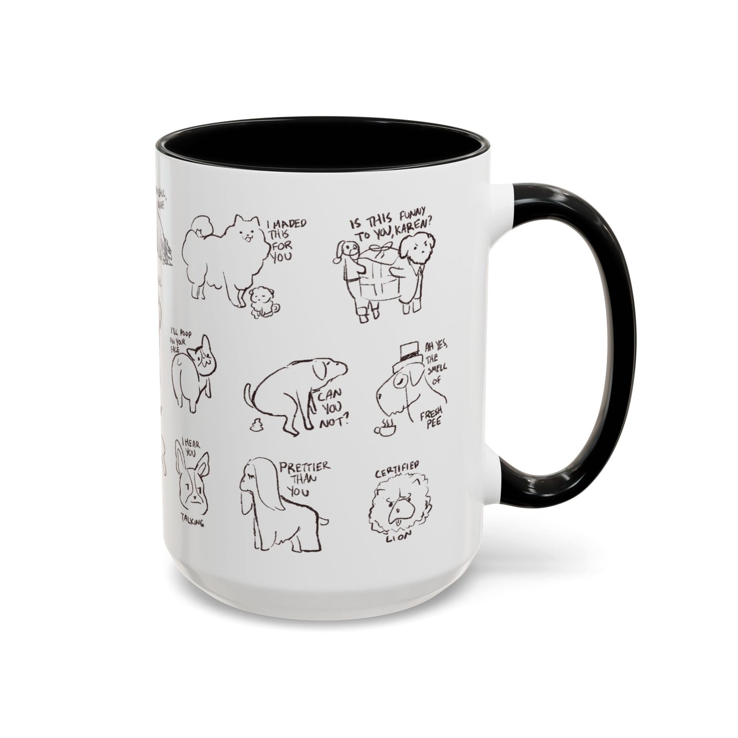 Accent Coffee Mug - Sassy Dogs