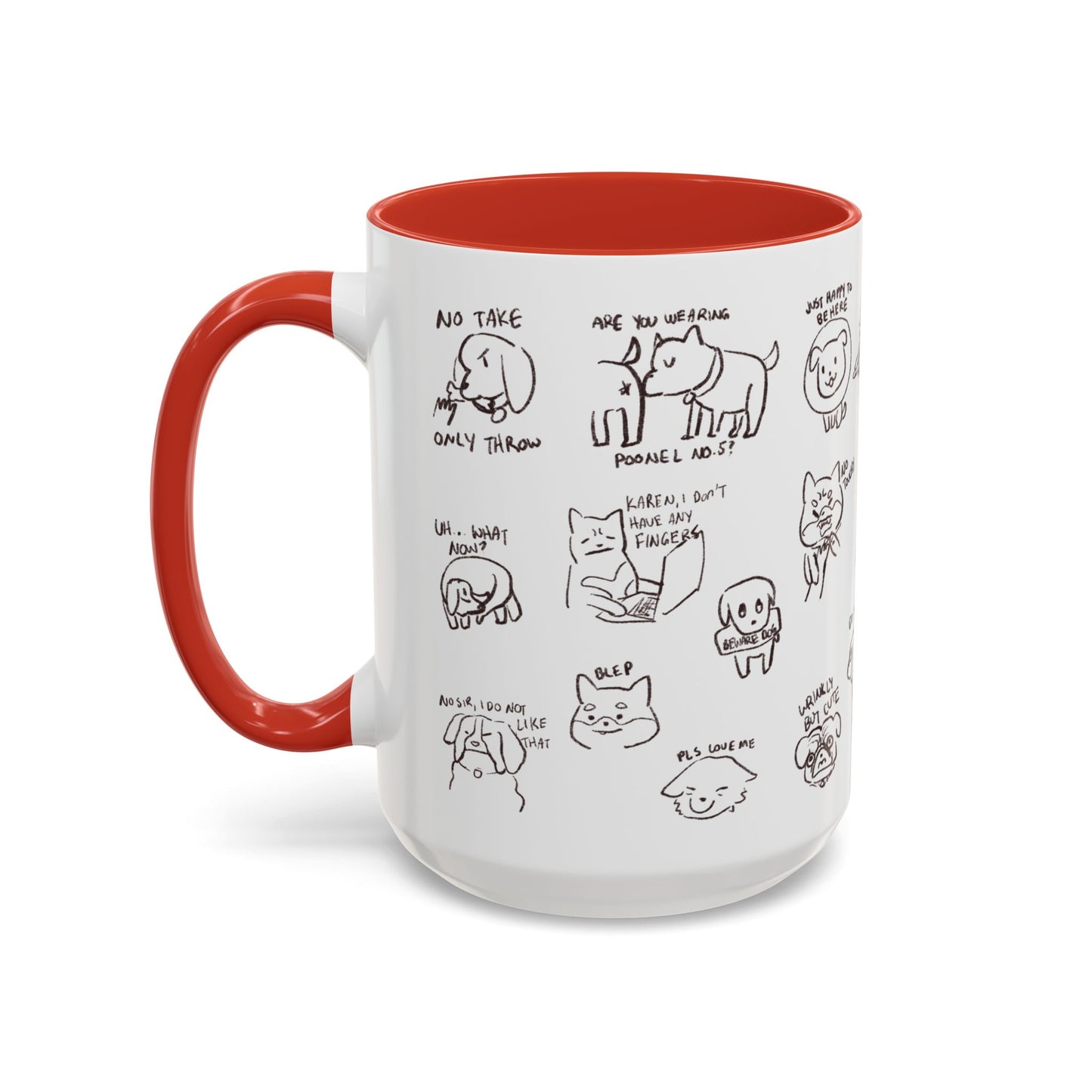 Accent Coffee Mug - Sassy Dogs