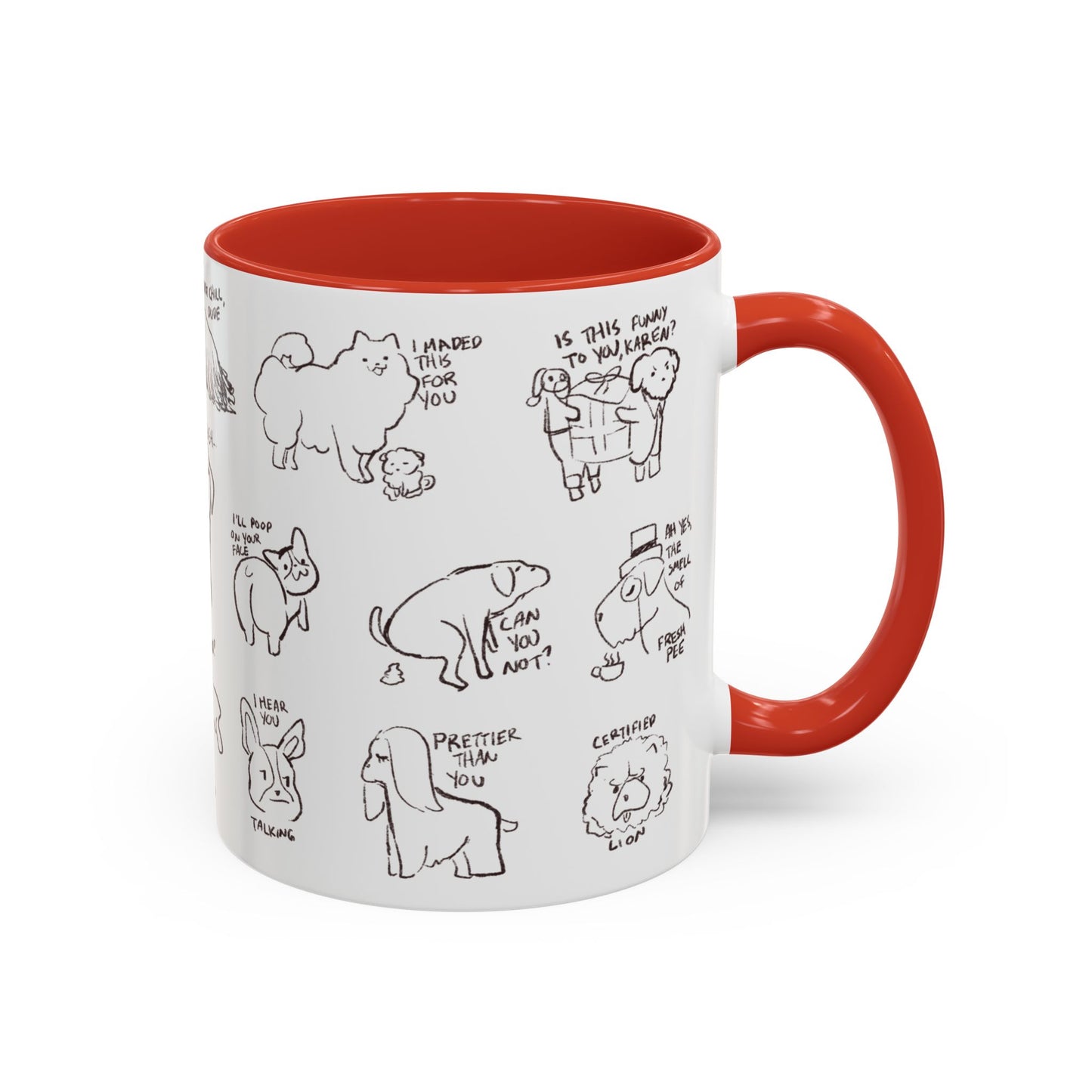 Accent Coffee Mug - Sassy Dogs