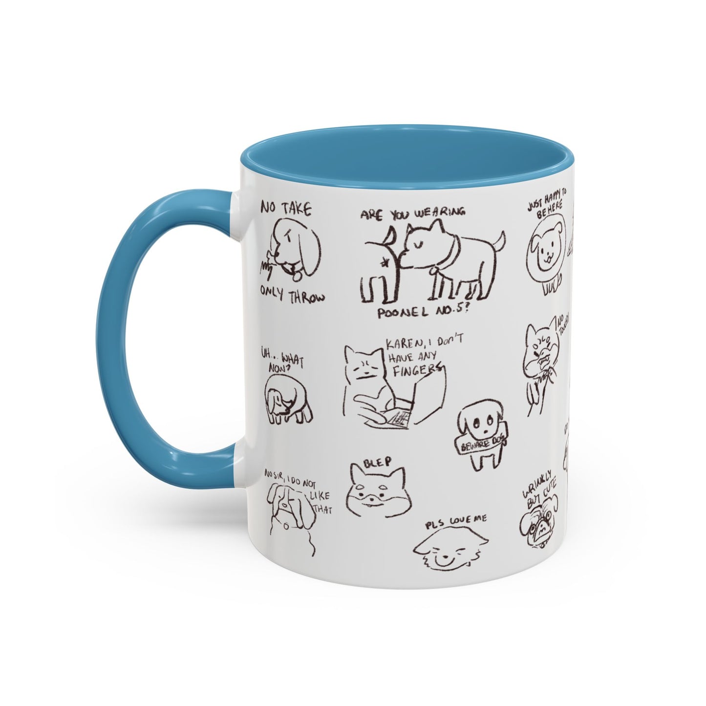 Accent Coffee Mug - Sassy Dogs