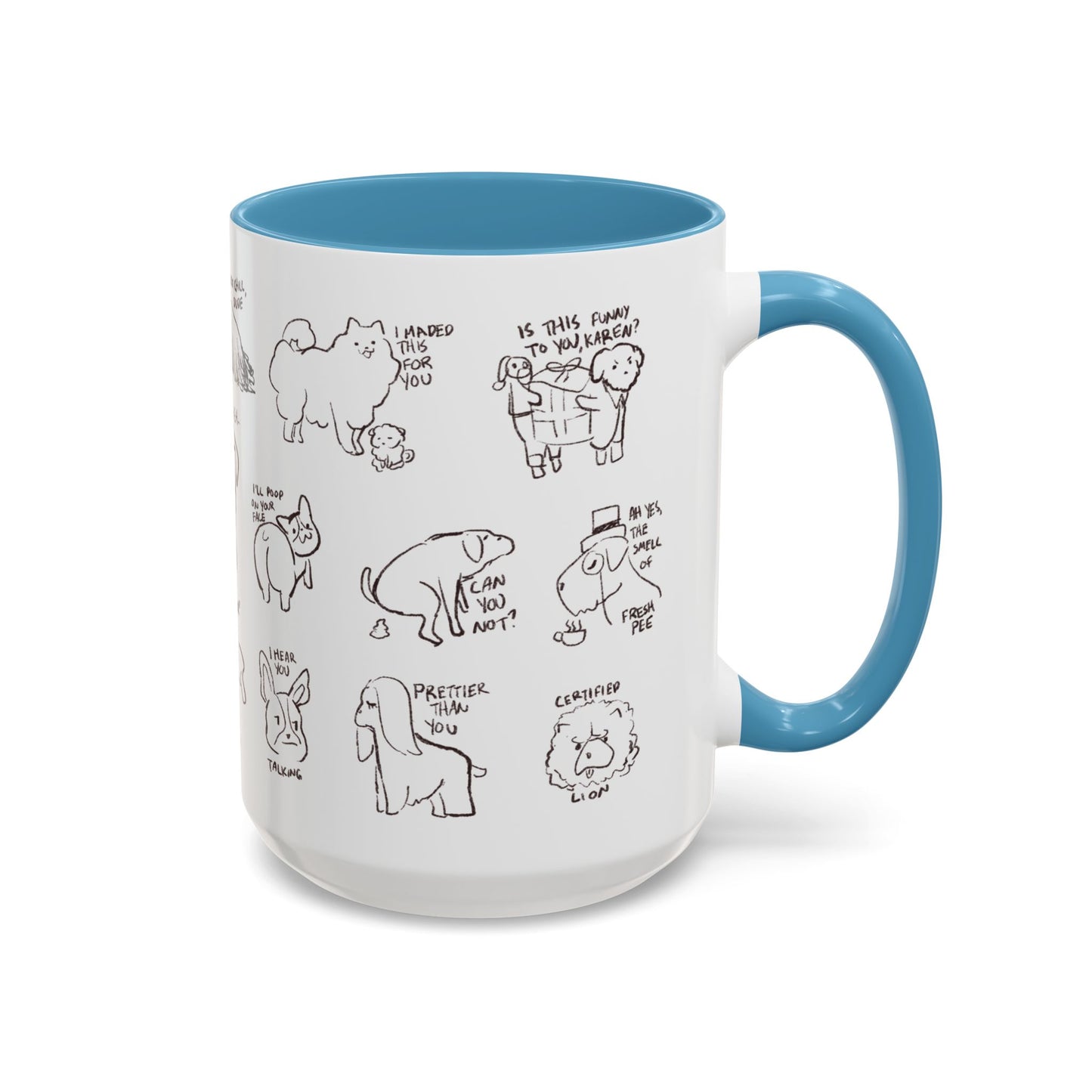 Accent Coffee Mug - Sassy Dogs