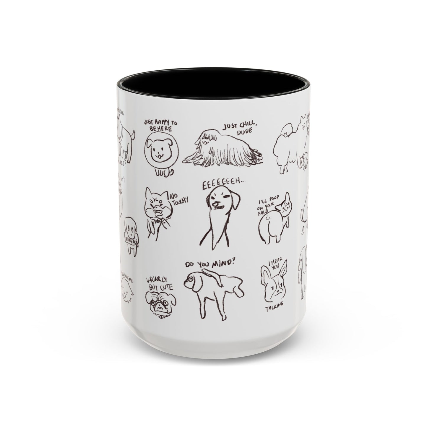 Accent Coffee Mug - Sassy Dogs