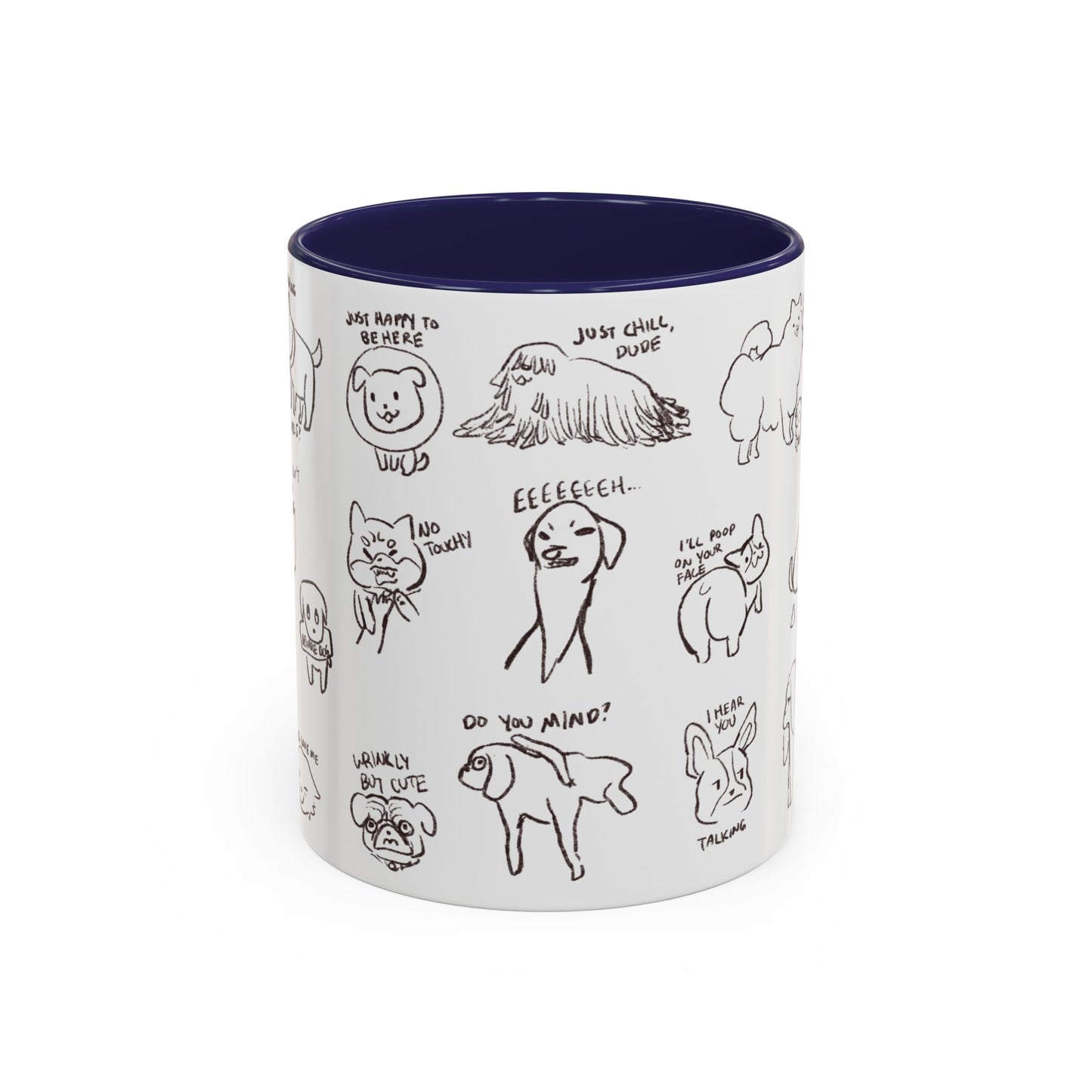 Accent Coffee Mug - Sassy Dogs