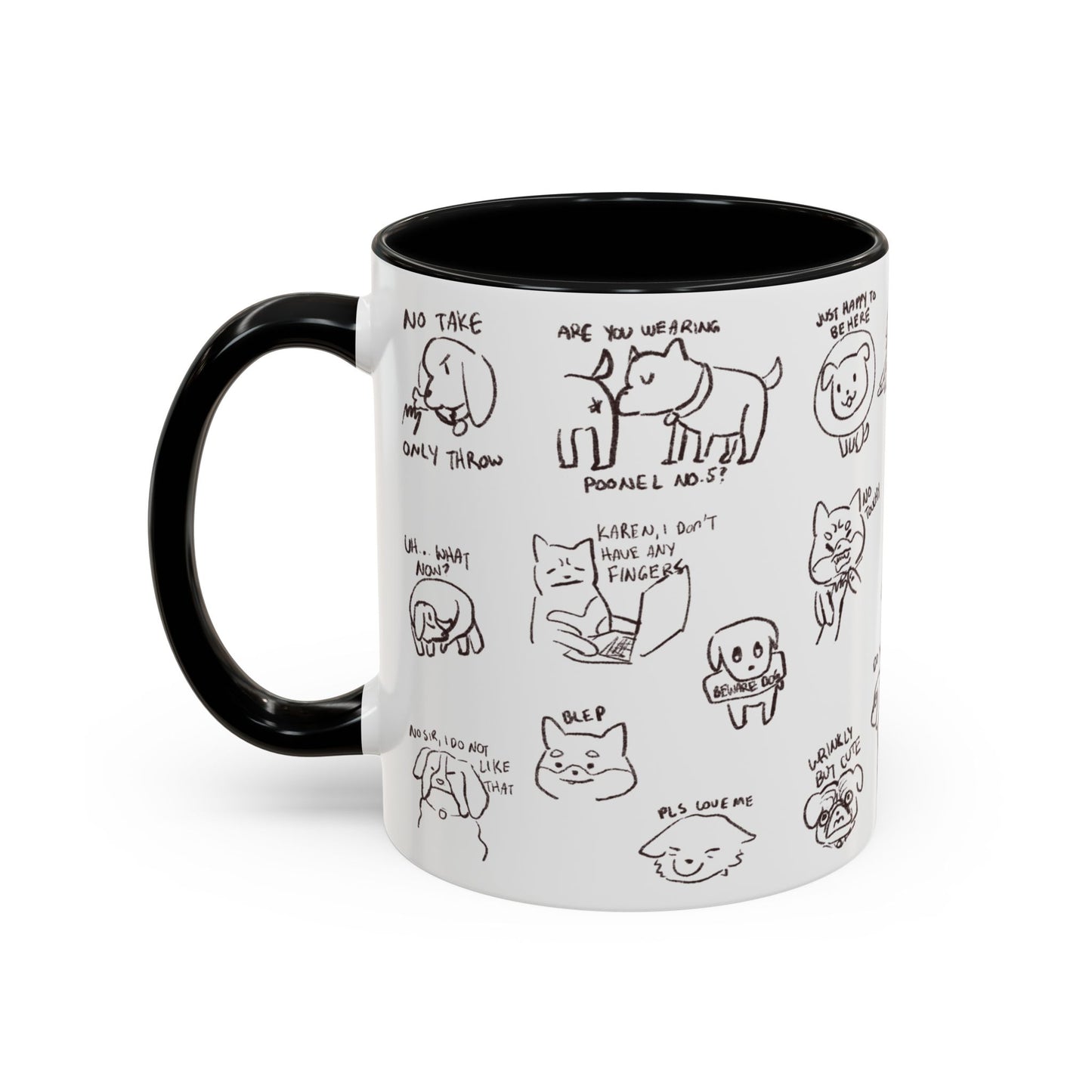 Accent Coffee Mug - Sassy Dogs