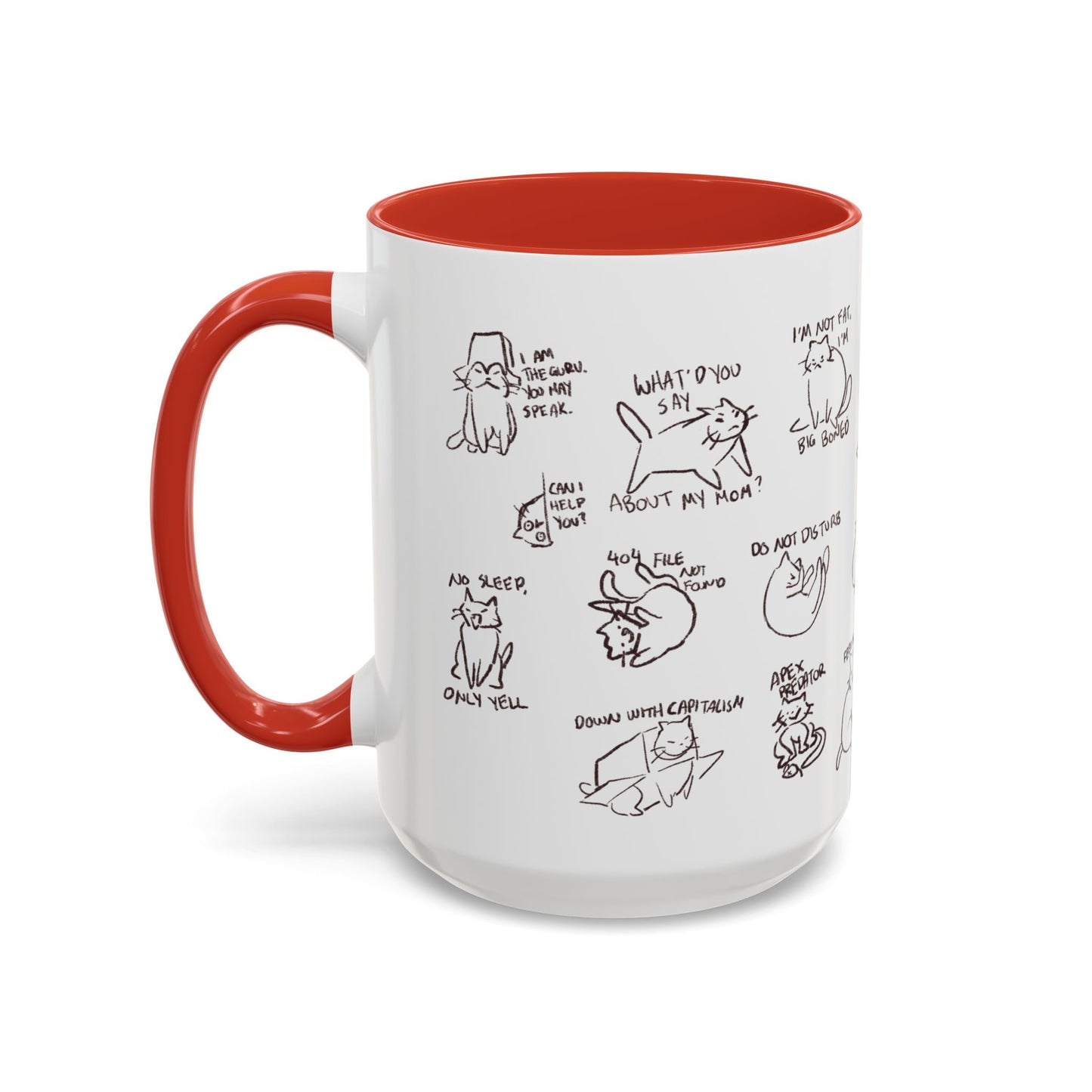 Accent Coffee Mug - Sassy Cats