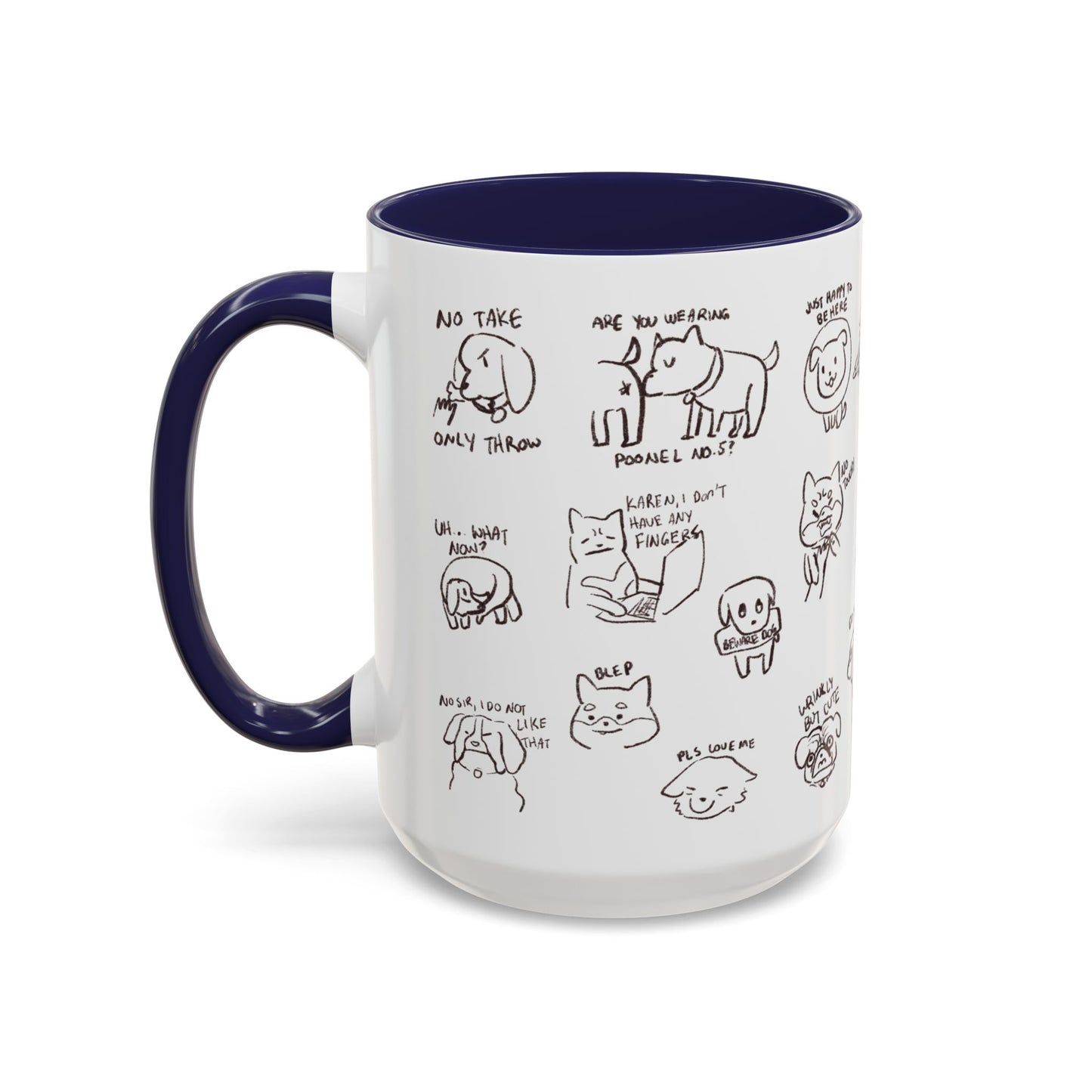 Accent Coffee Mug - Sassy Dogs