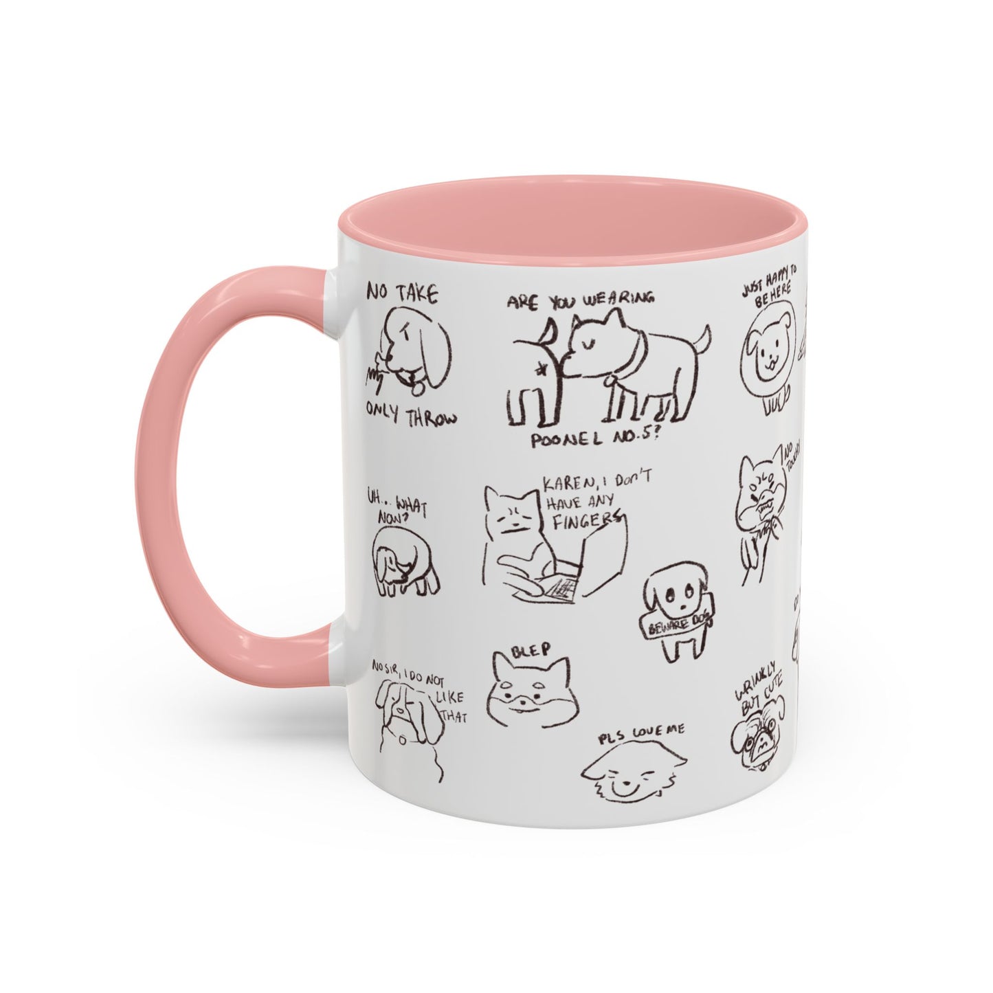 Accent Coffee Mug - Sassy Dogs