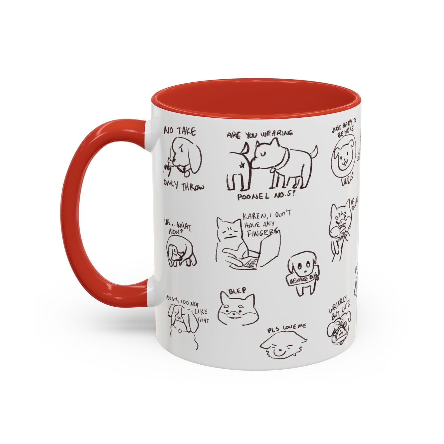 Accent Coffee Mug - Sassy Dogs