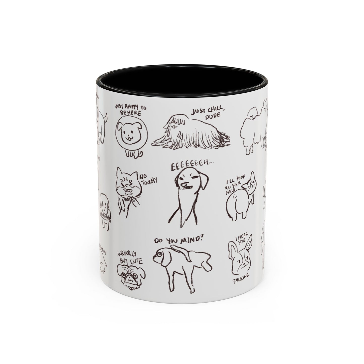 Accent Coffee Mug - Sassy Dogs