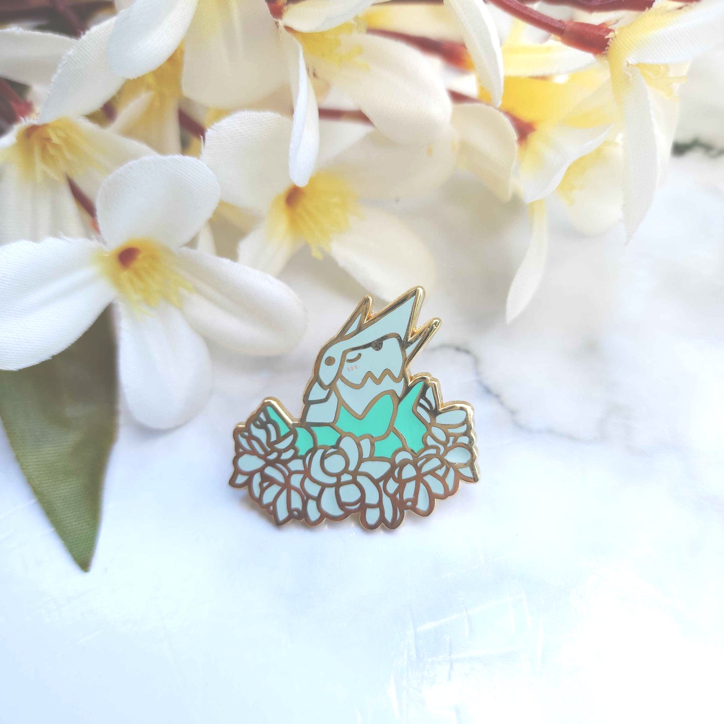 Flowery Big Bois Pokémon Enamel Pins - Aggron (Shiny)