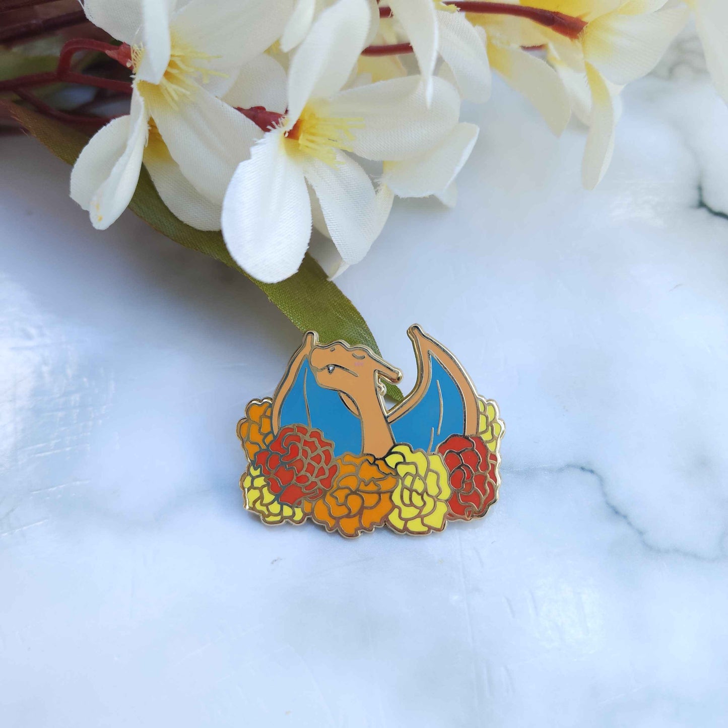 Flowery Big Bois Pokémon Enamel Pins - Charizard