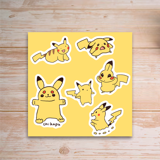 Pikamemes Sticker Sheet