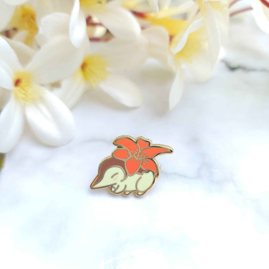 Flowery Big Bois Pokémon Enamel Pins - Cyndaquil (Shiny)