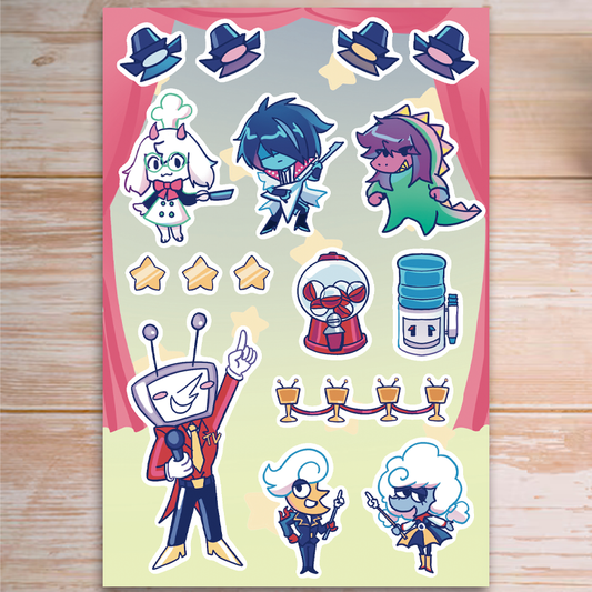 Deltarune Chapter 3 Sticker Sheet