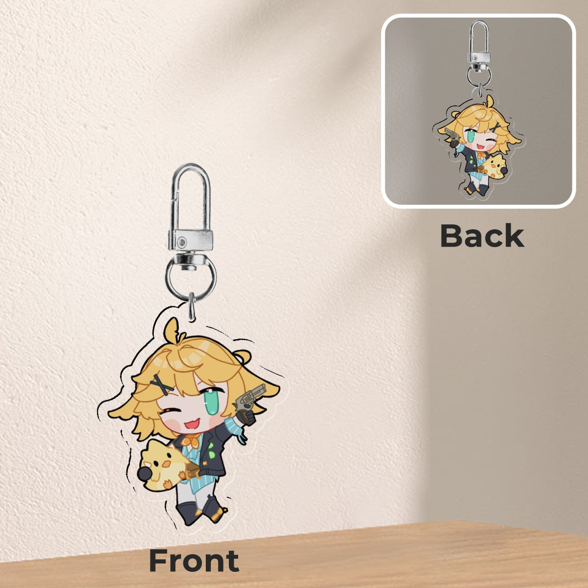 Vtuber Acrylic Charms - Dokibird (Cowboy)
