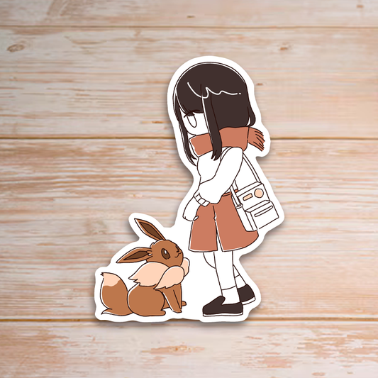 Eevee Girls Eevee Sticker