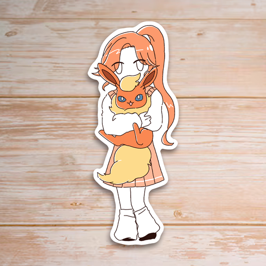 Eevee Girls Flareon Sticker