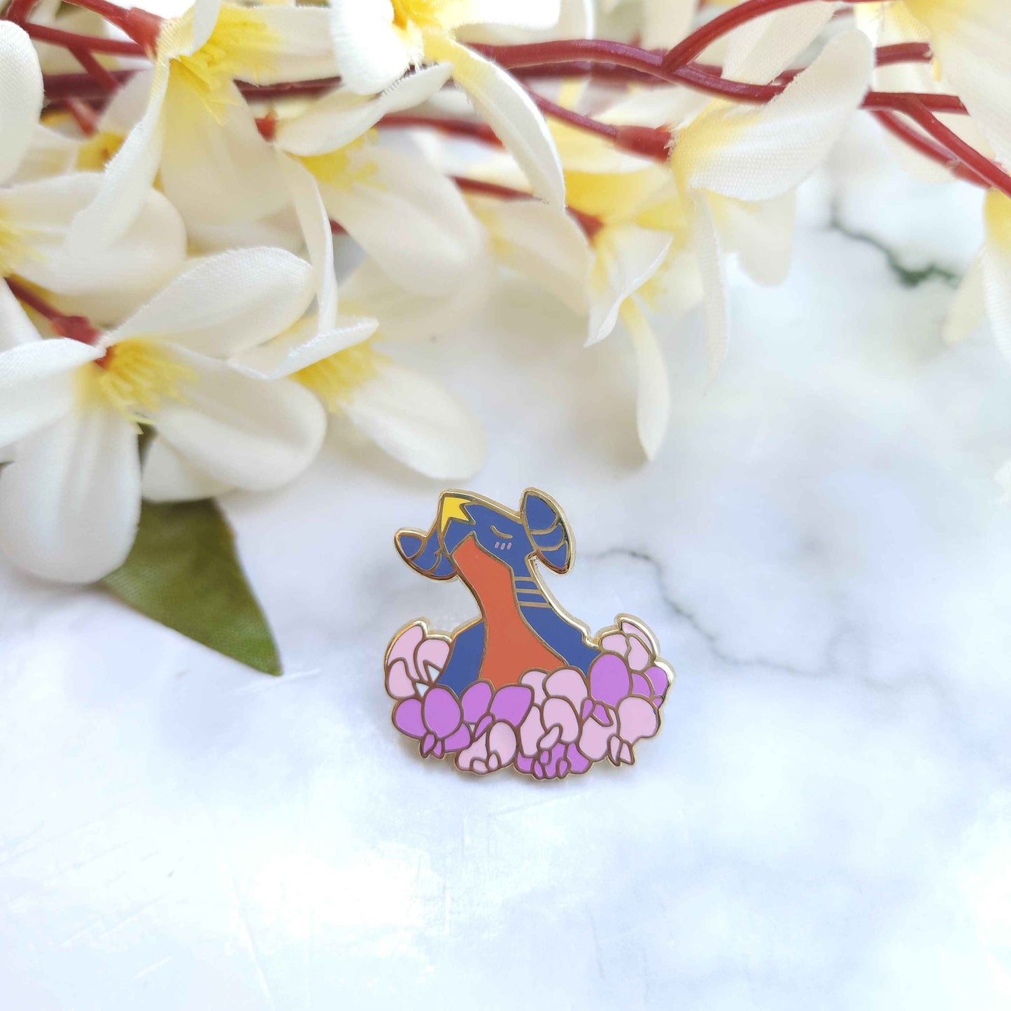 Flowery Big Bois Pokémon Enamel Pins - Garchomp