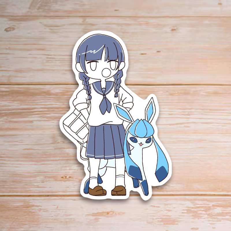 Eevee Girls Glaceon Sticker