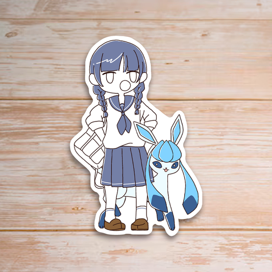 Eevee Girls Glaceon Sticker