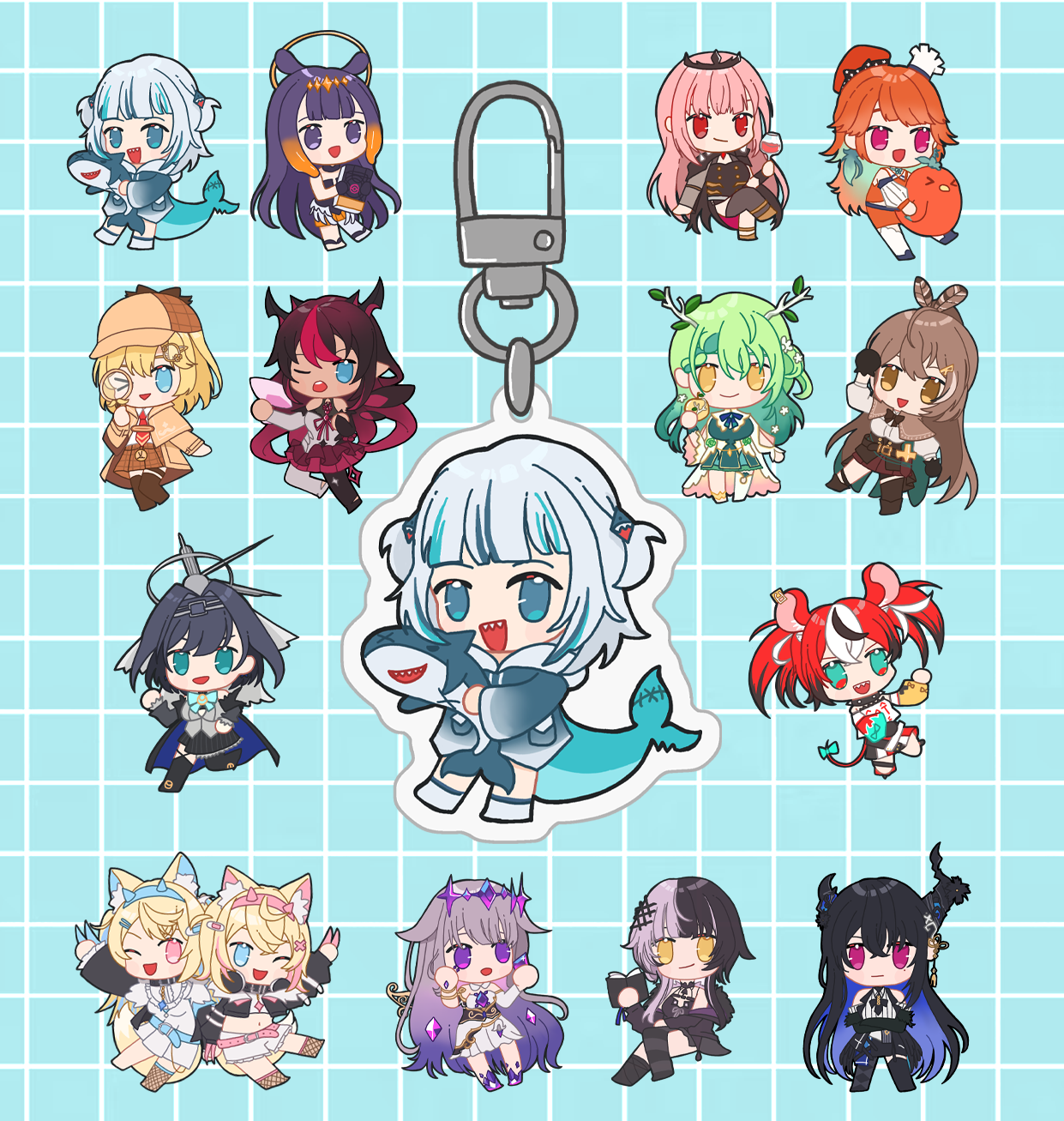 Hololive EN Phone Charms - Gawr Gura