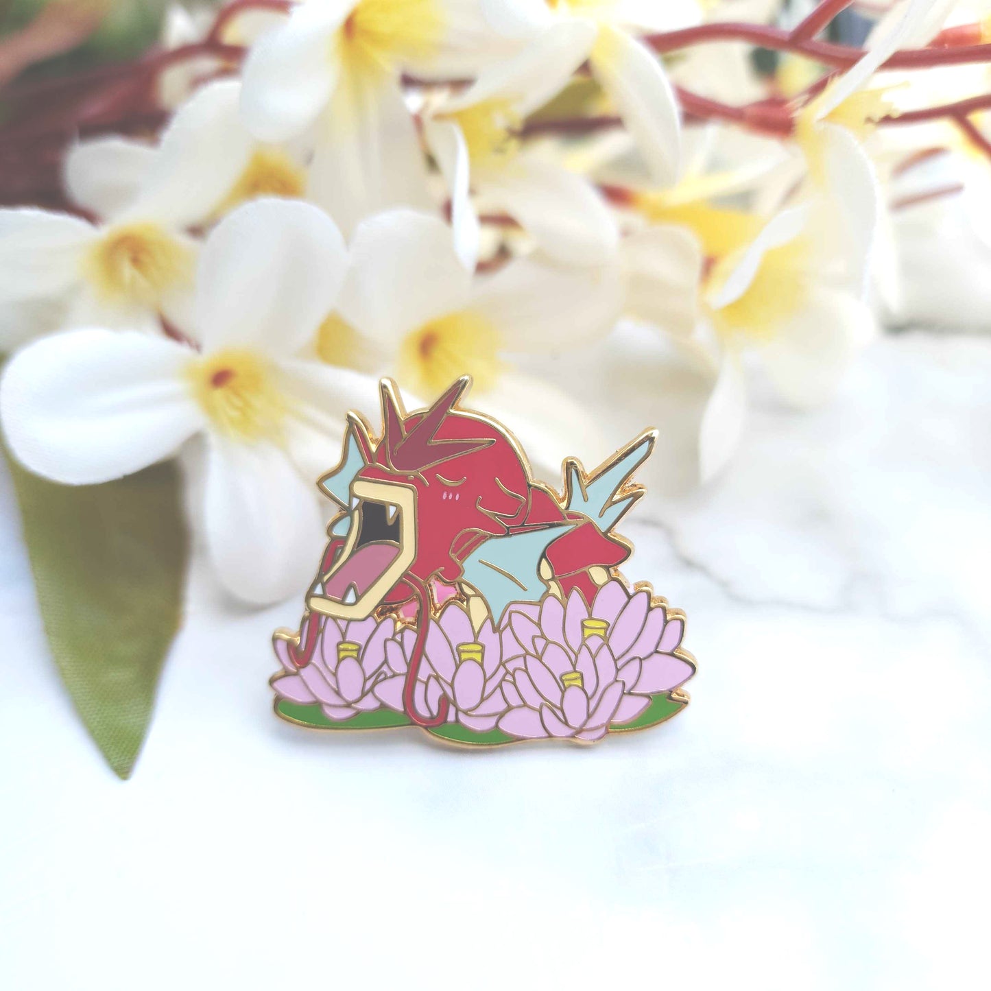 Flowery Big Bois Pokémon Enamel Pins - Gyarados (Shiny)