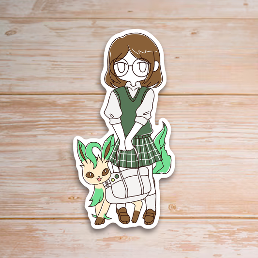Eevee Girls Leafeon Sticker
