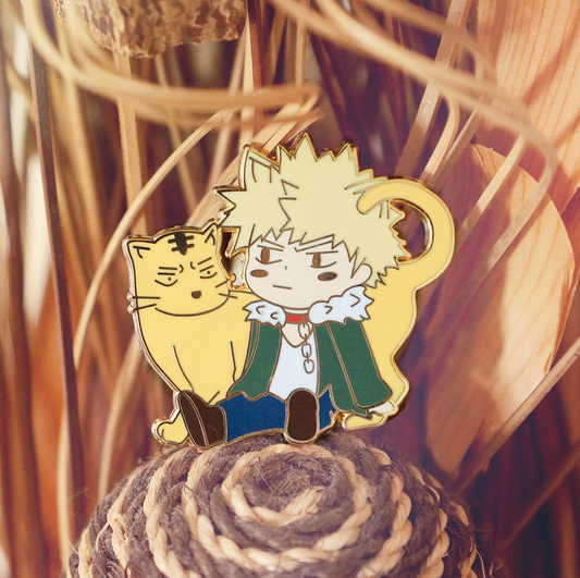 My Hero Academy x Halloween Cats Enamel Pins - Katsuki Bakugo