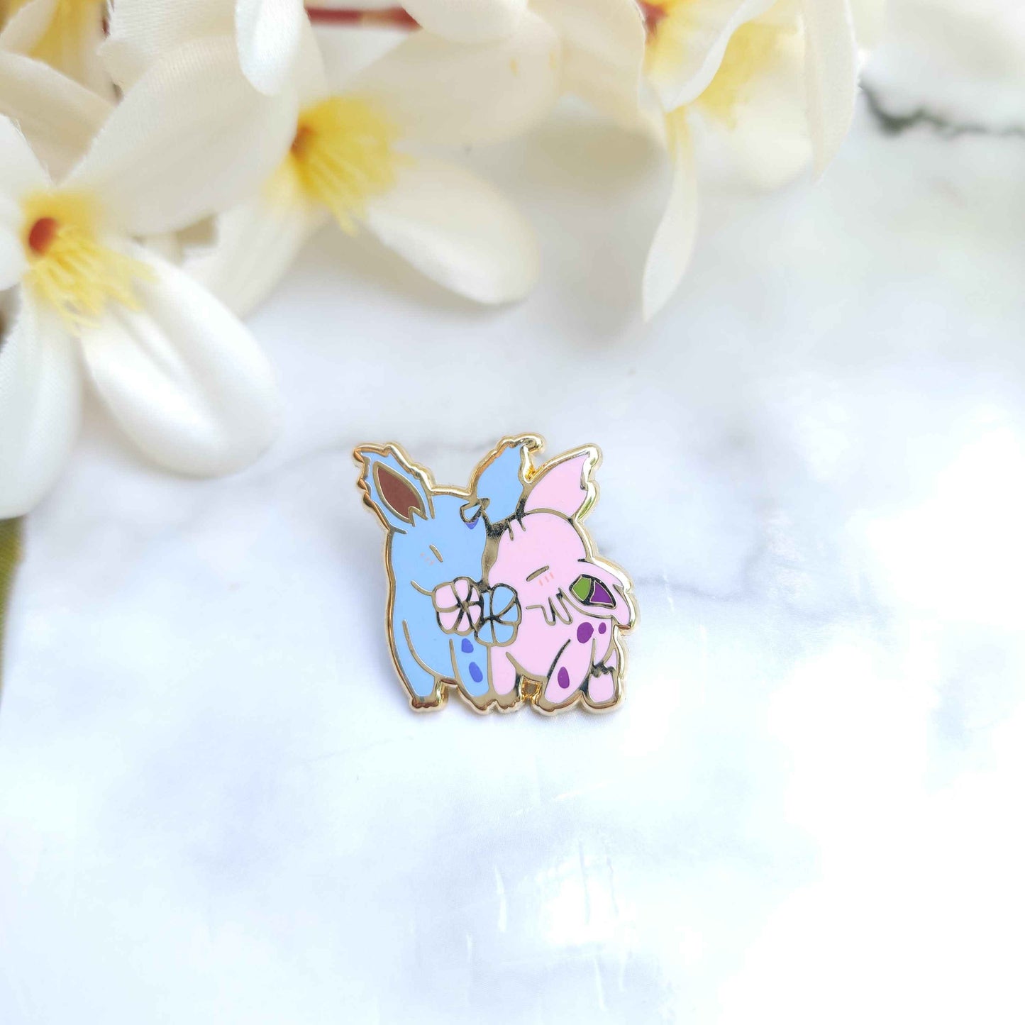 Flowery Big Bois Pokémon Enamel Pins - Nidorans (Shiny)