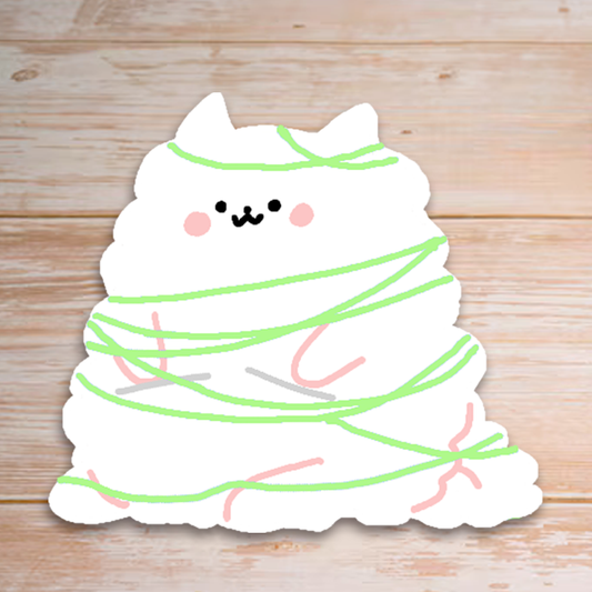 Ozzie Knitting Sticker