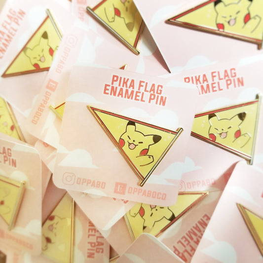 Pikachu Flag Enamel Pin | Pokémon Pins