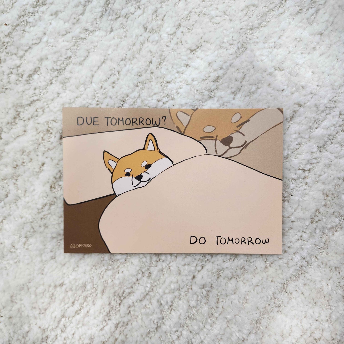 Dejected Shiba Inu Postcards