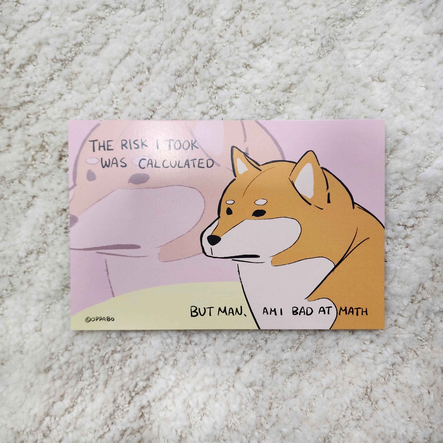 Dejected Shiba Inu Postcards