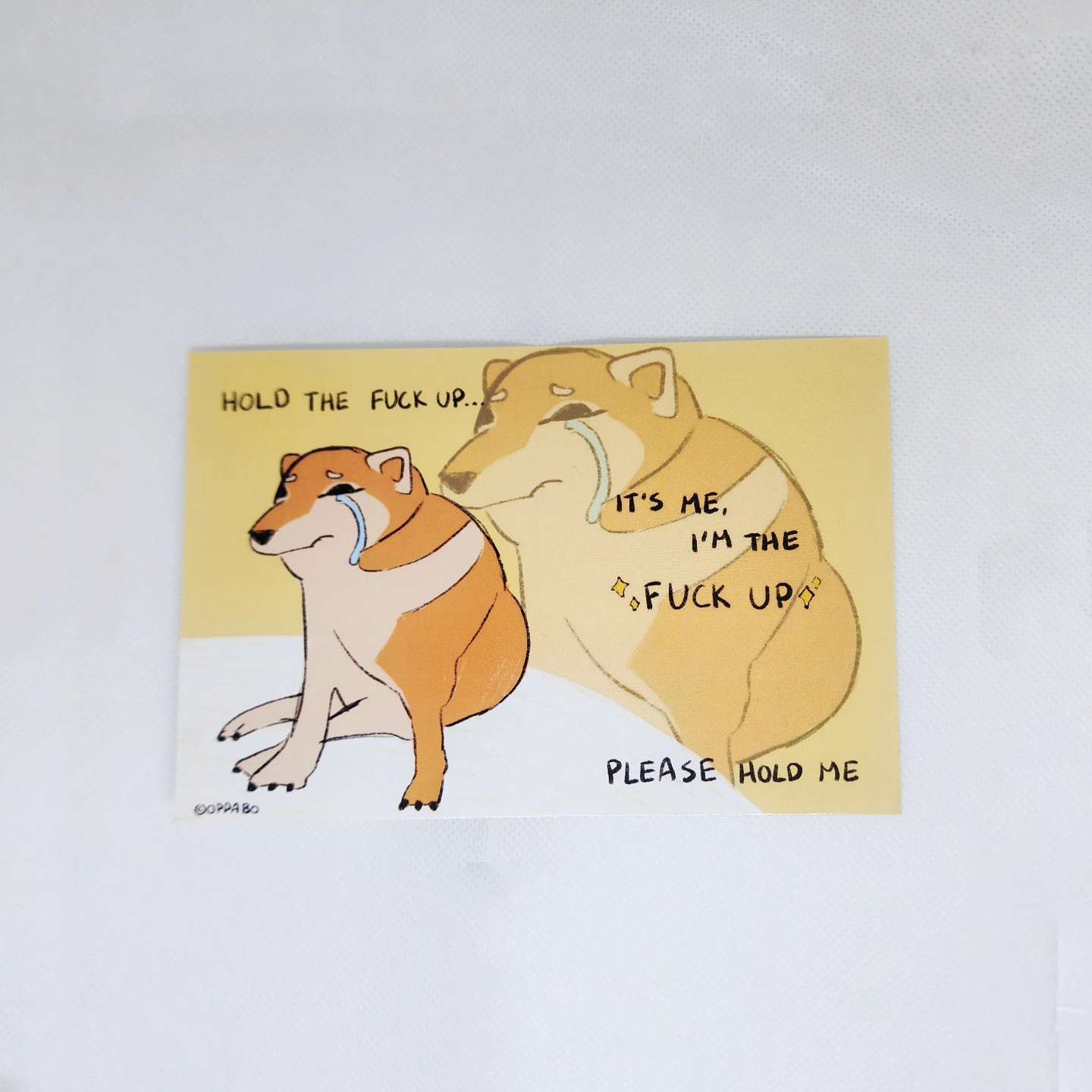 Dejected Shiba Inu Postcards