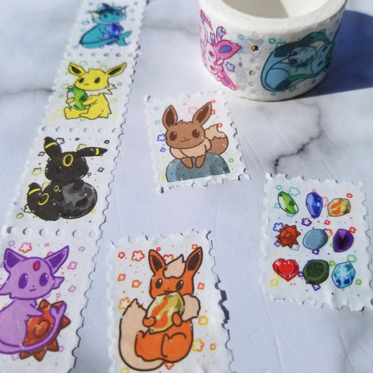 Stamp Washi Tape - Eeveelutions