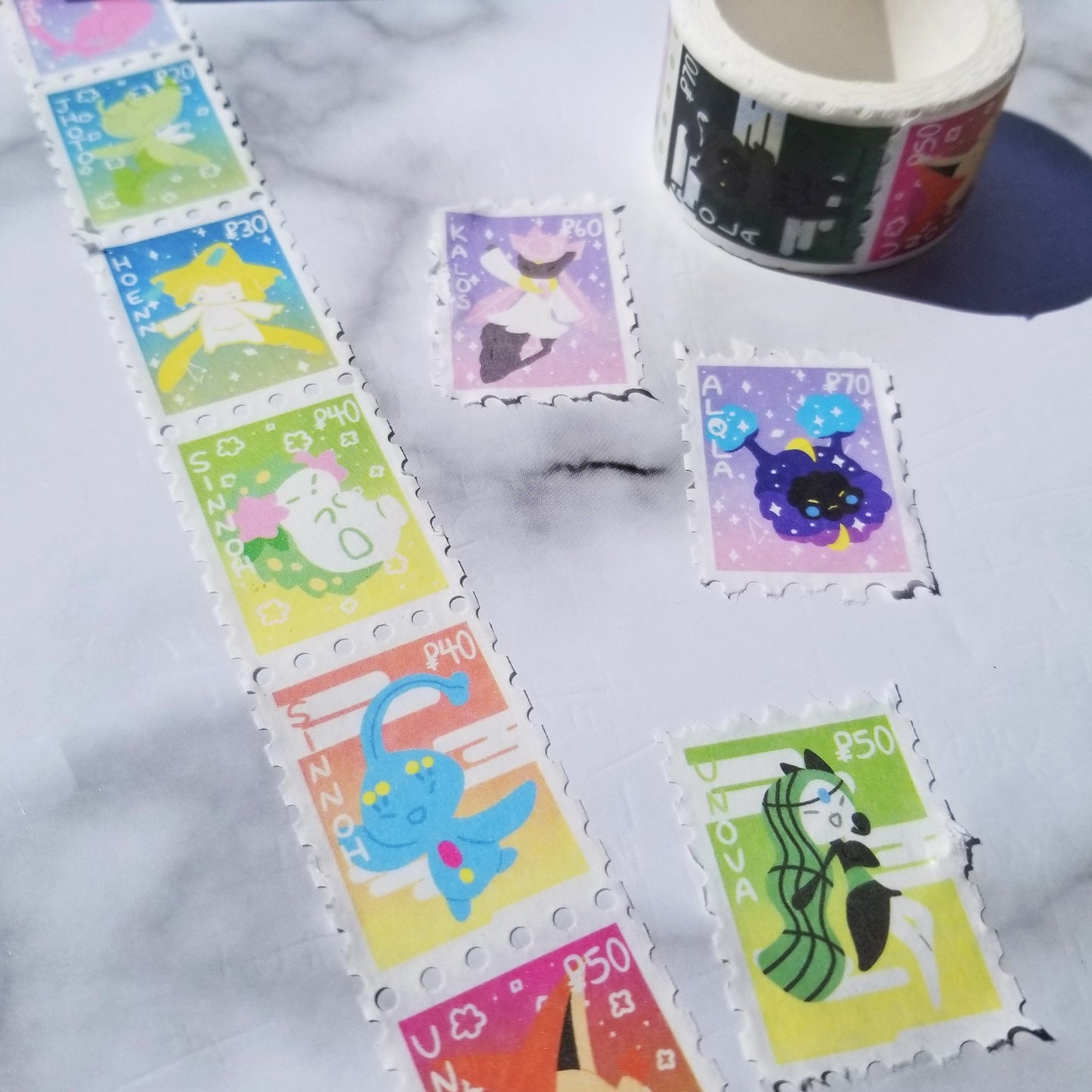 Stamp Washi Tape - Mystical Pokémon