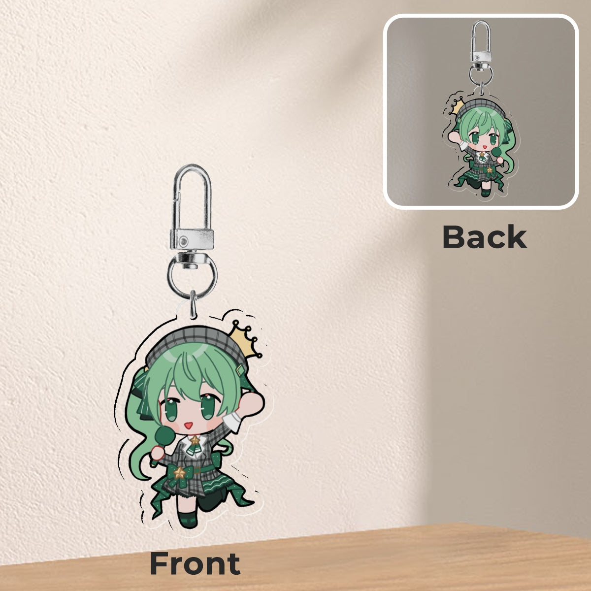 Hololive JP Acrylic Charms - Hoshimachi Suisei (Green)