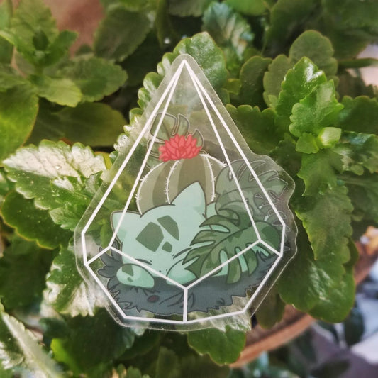 Pokémon Terrariums - Bulbasaur B | Clear Stickers