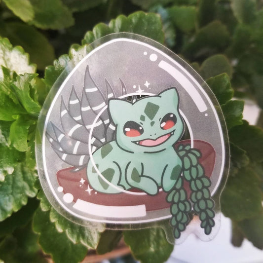 Pokémon Terrariums - Bulbasaur C | Clear Stickers