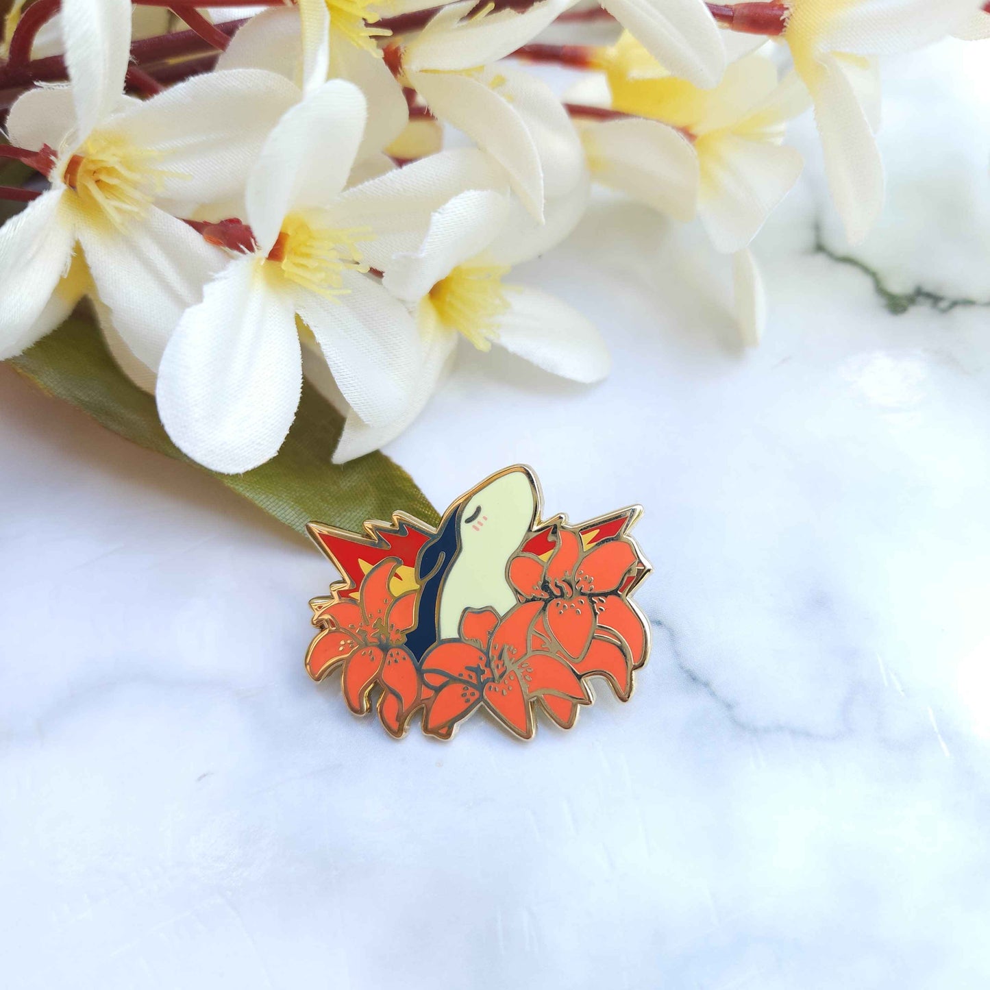 Flowery Big Bois Pokémon Enamel Pins - Typhlosion